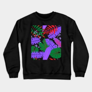 Pattern leaves colorful Crewneck Sweatshirt